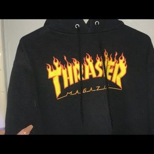 Black thrasher hoodie